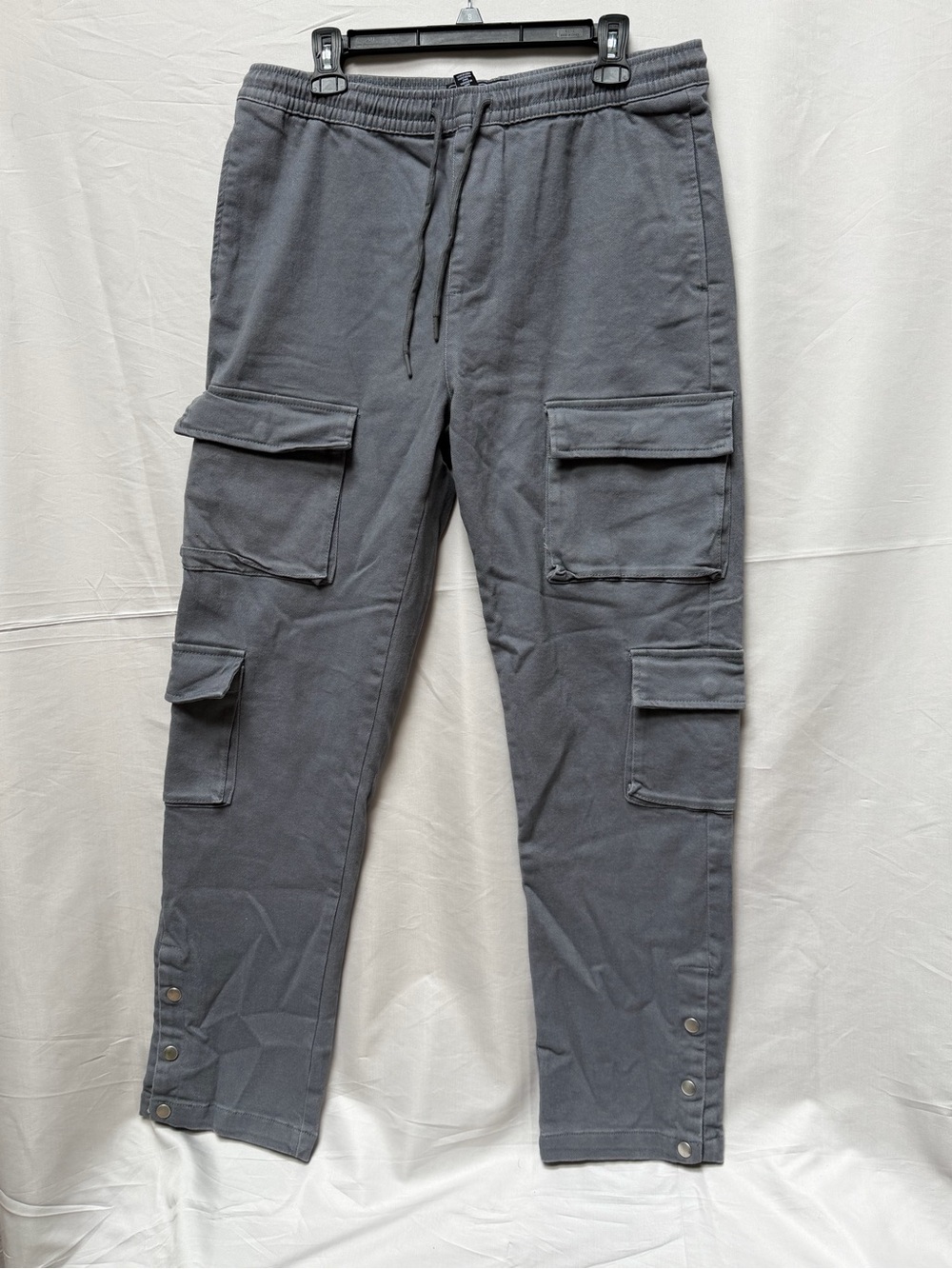 Forever 21 Gray Cargo Jogger Pants - Charcoal Size L